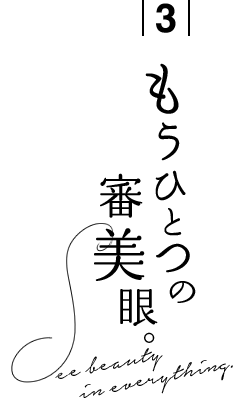 3 もうひとつの審美眼。