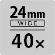 24mm wide 40倍