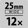 25mm WIDE 12倍