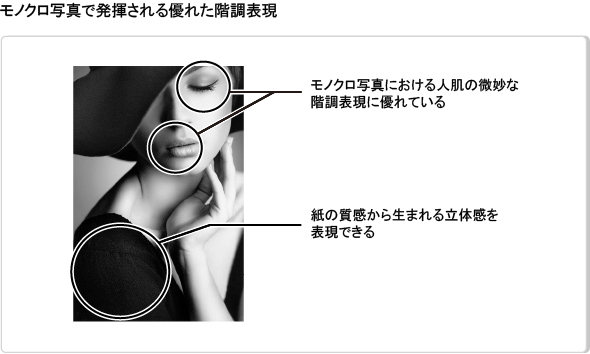 図:モノクロ写真で発揮される優れた階調表現